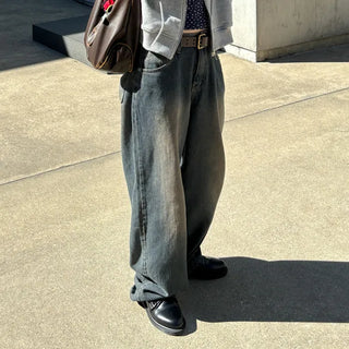 Vintage wide-leg denim pants