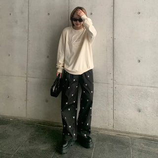 Frill Lace Banding Pants