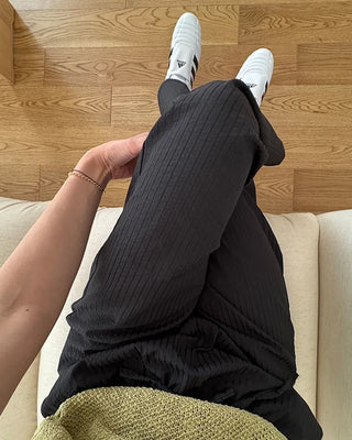 Seersucker Stripe Banding Pants