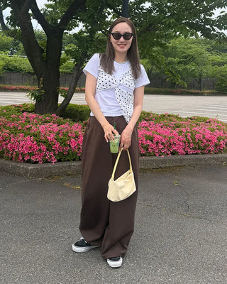 Belt loop wide sweatpants