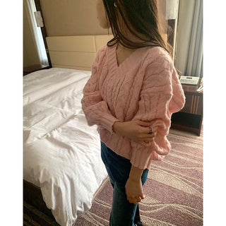 Cable Balloon Fit Knit