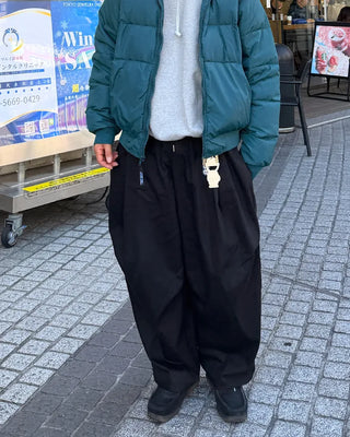 D-ring one-tuck balloon pants