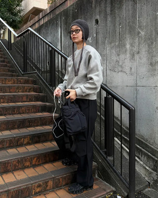 Striped knit hat