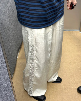 Side lace sweatpants