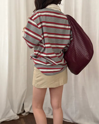 Low-waisted mini skirt