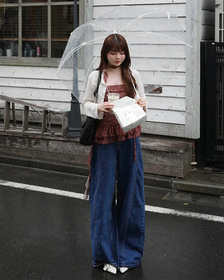 Double-breasted linen cardigan