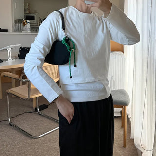 Basic Crop Long T-Shirt