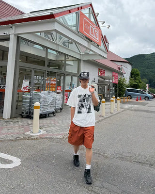 Nylon cargo Bermuda shorts