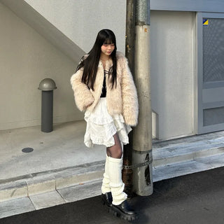 Asymmetrical mini skirt