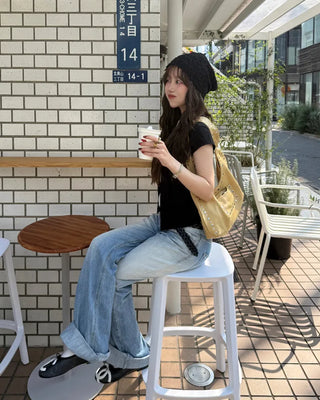 Layered Button T-Shirt