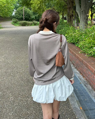 Open-collar double-button knit