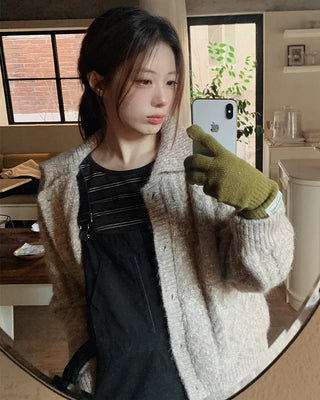 Basic knit gloves