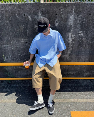 Oxford short-sleeved shirt