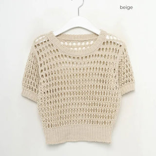 Perforated Cropped Knit