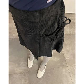 Corduroy Ribbon Skirt