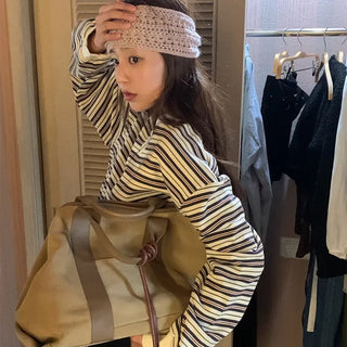 Striped Border Sweatshirt