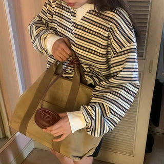 Striped Border Sweatshirt
