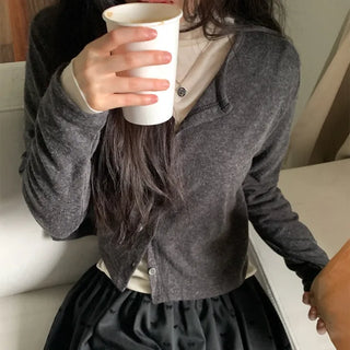Angora wool cardigan