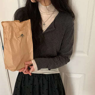Angora wool cardigan