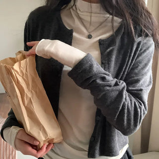 Angora wool cardigan