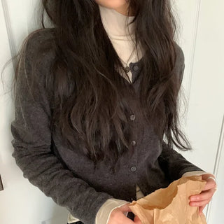 Angora wool cardigan