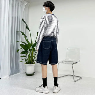 studio short denim pants