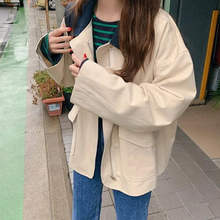Two-tone cotton hoodie