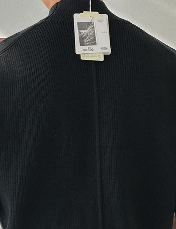 [high Q] Cutout Half-Neck Knit (6 colors, M~L)