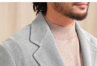 [CULTUM] Knitted Corduroy Blazer