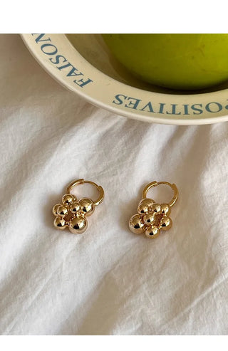 Stylish gold earrings