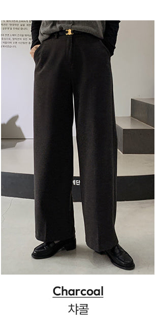 (basic/long) Wide Warmer Slacks - 4 sizes