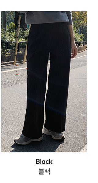 (basic/long) Wide Warmer Slacks - 4 sizes