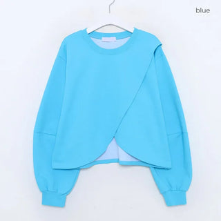 Slit sweatshirt