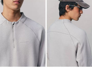 [Monterest] Honeycomb Fleece Half-Zip Pullover