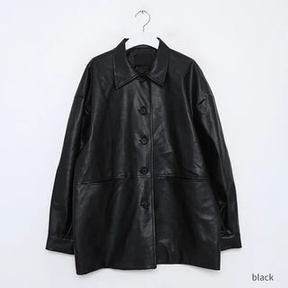 Classic faux leather jacket