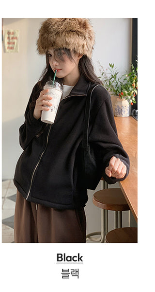 Loose-fit fleece hoodie - 3 colors