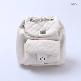 Quilted Chain Mini Backpack