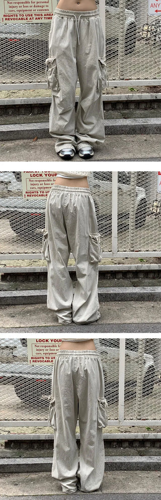 Pigment Rope Cargo Wide Pants - 2 colors