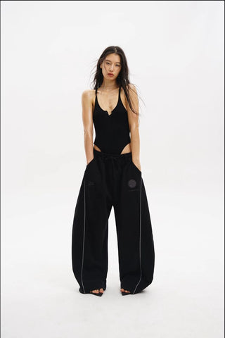 [MASONPRINCE] Pleated Wide Leg Sweat Pants