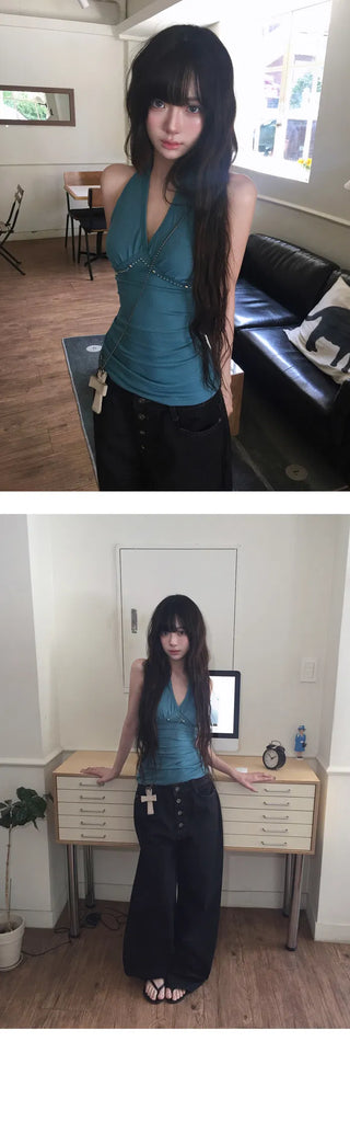 Silver Bang Halter Sleeveless - 4 colors
