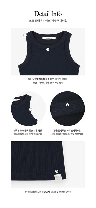 Select length Salt Halter Neck Sleeveless - 4 colors
