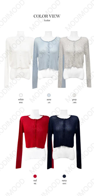 Fitted and Pretty Summer Linen Billy Ribbed Cardigan - 5 Colors