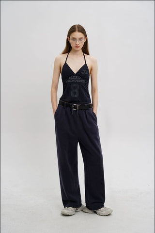 [MASONPRINCE] Halter Top with Built-in Bra