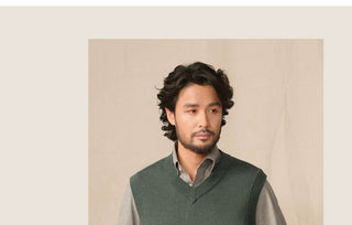 [CULTUM] V-Neck Knit Vest