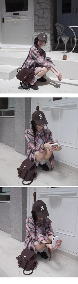Strawberry Check Pink Shirt - 1 color