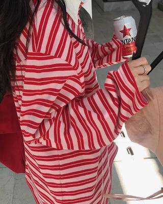 Striped rugby shirt