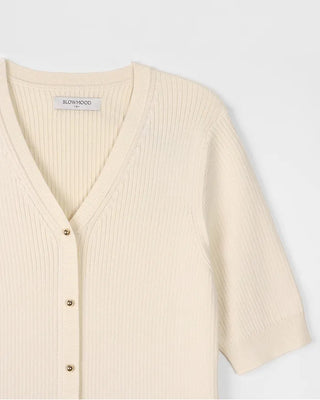 Special Rib Button Knit Dress