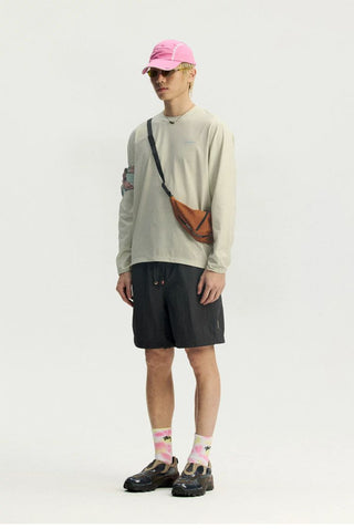 [Monterest] Quick-Dry Antibacterial Logo Long Sleeve Tee