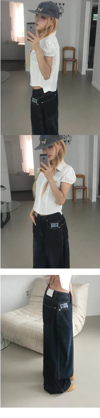Patch Signature Summer Wide Denim PT