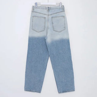 Gradient denim pants